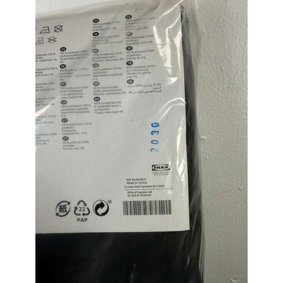 Ikea HILLEBORG Blackout Curtains 2 Panels 57x98" Gray/Dark Gray 404.250.30, NEW - Picture 5 of 11